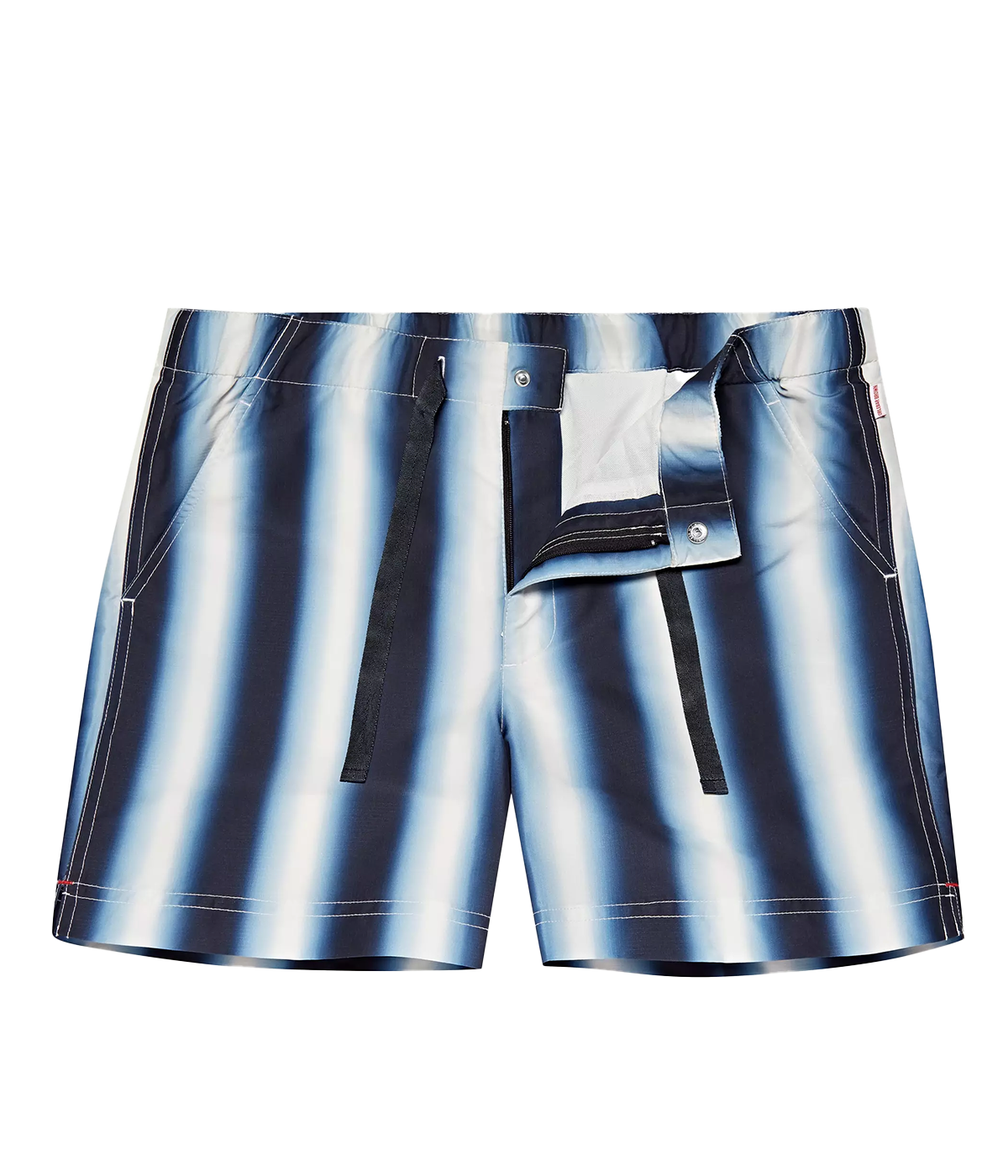 Setter Solana Mirage Stripe Swim Short in Night Iris & Cloud