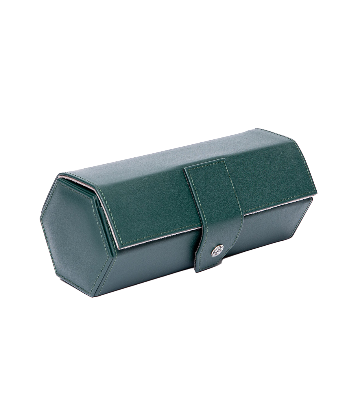 Vantage Three Watch Roll in Serpentine Green