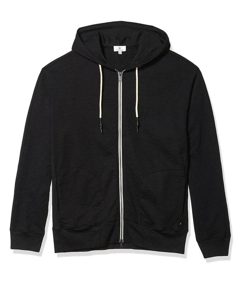 Garo Zip Hoodie in True Black