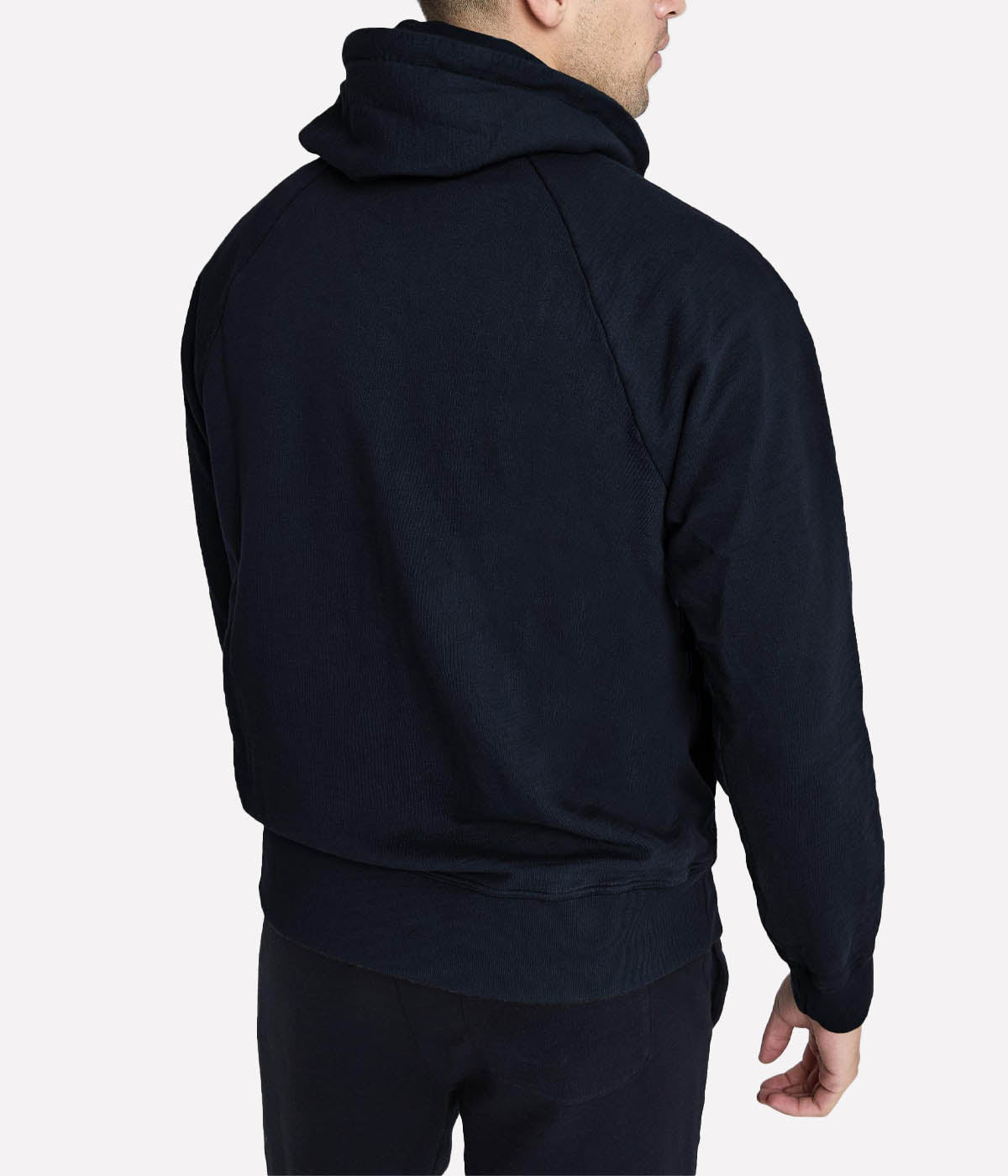Garo Zip Hoodie in True Black