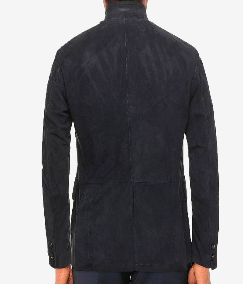 Iconic Suede Jacket in Blue