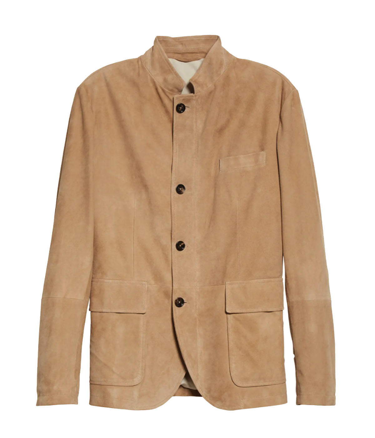 Iconic Suede Jacket in Cammello