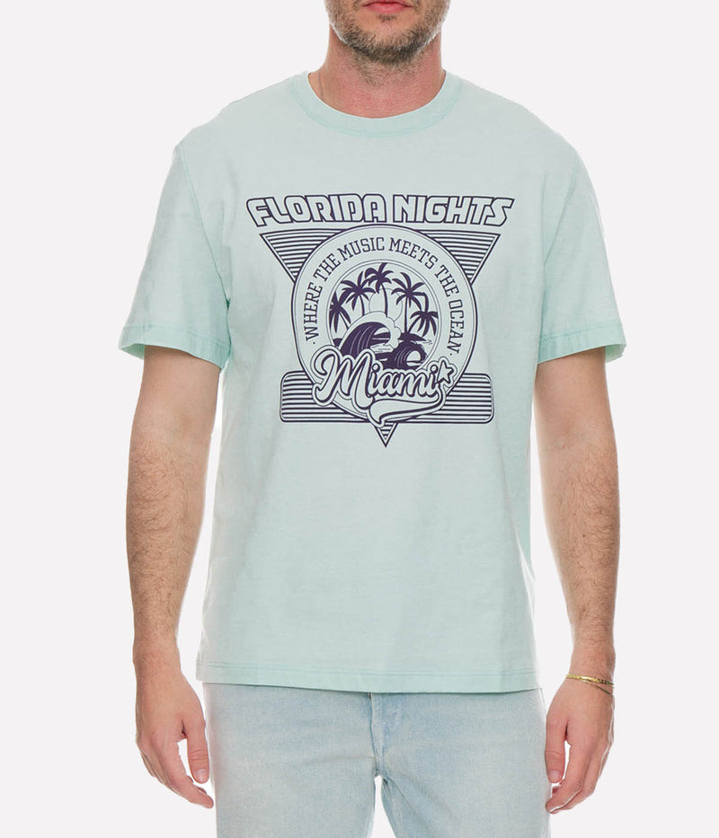 Journey T-Shirt Florida Nights in Light Green & Purple