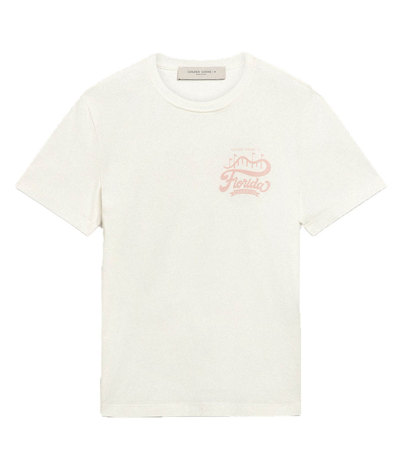 Journey T-Shirt in Vintage White & Violet