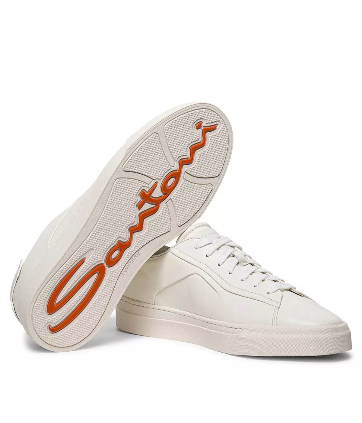 Leather Sneaker in White
