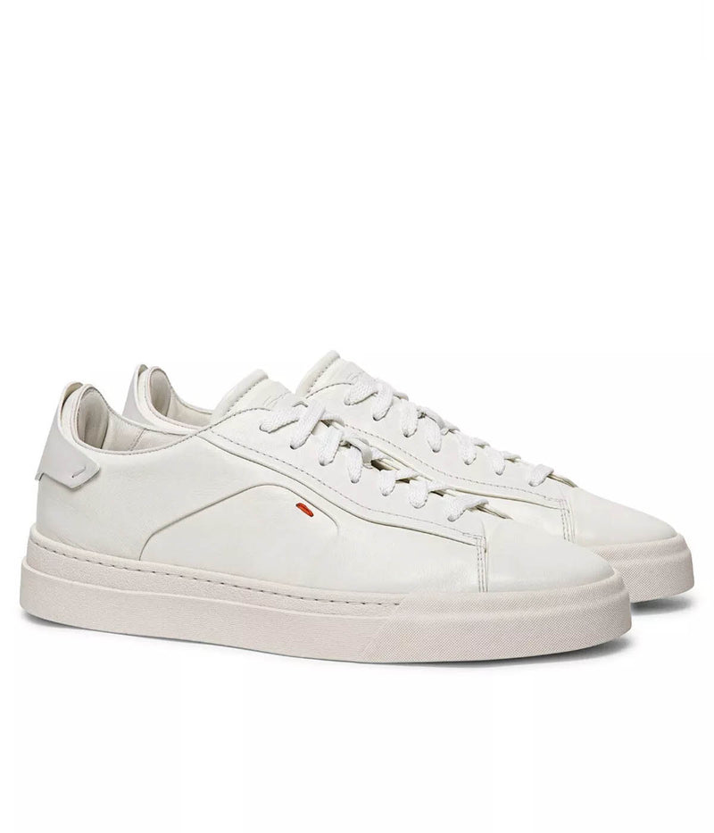 Leather Sneaker in White
