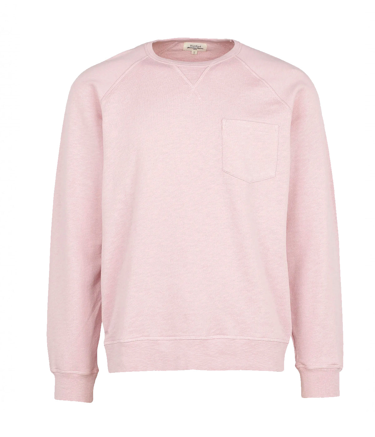 Light Pocket Knitted Sweatshirt in Faded Pink