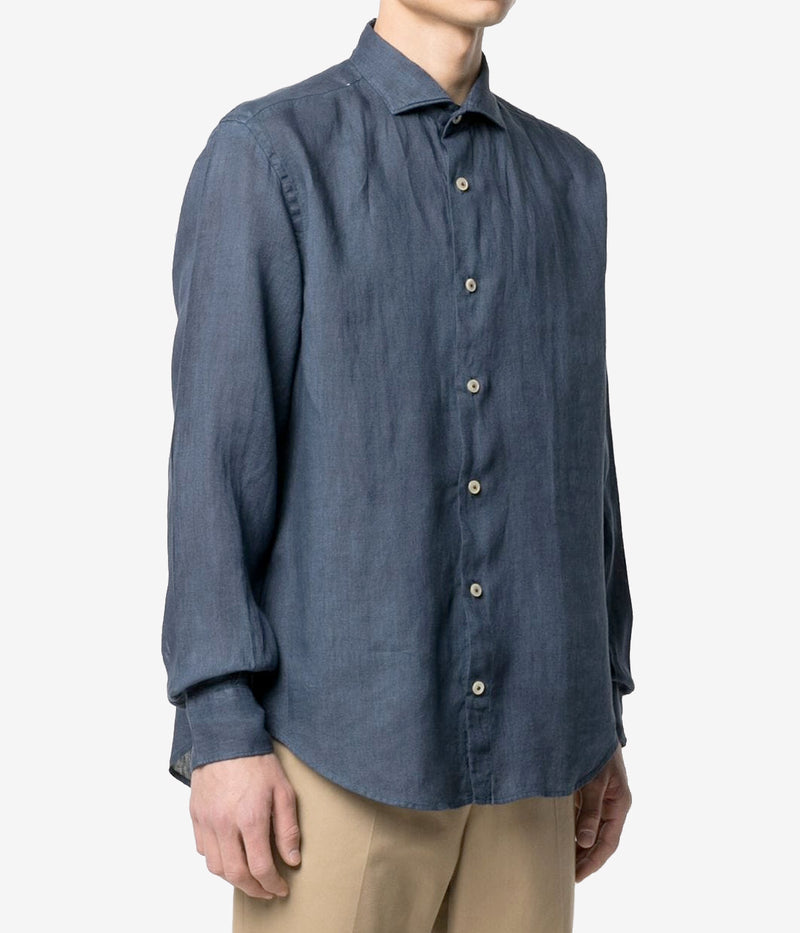 Long Sleeve Dandy Shirt in Blue