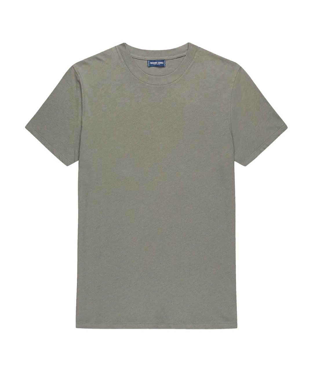 Lucio Linen Blend T-Shirt in Rock Grey