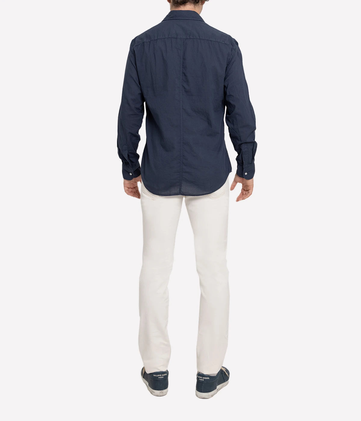Luke Woven Shirt in Navy