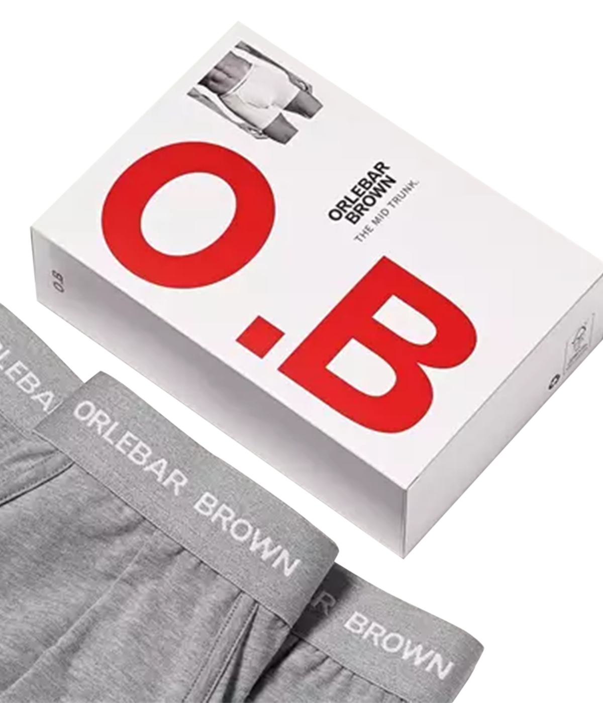 Short Trunk 3 Pack in Pale Grey Melange