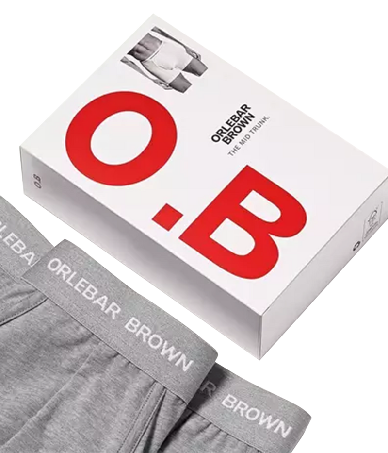 Short Trunk in Pale Grey Melange