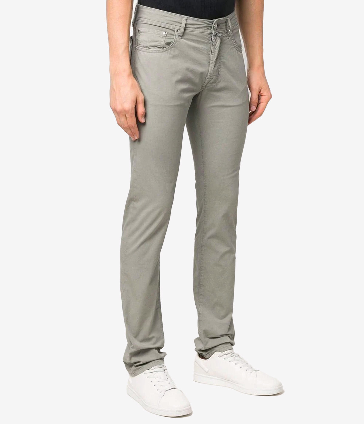 Nick 5 Pocket Slim Fit Pant in Medium Grey
