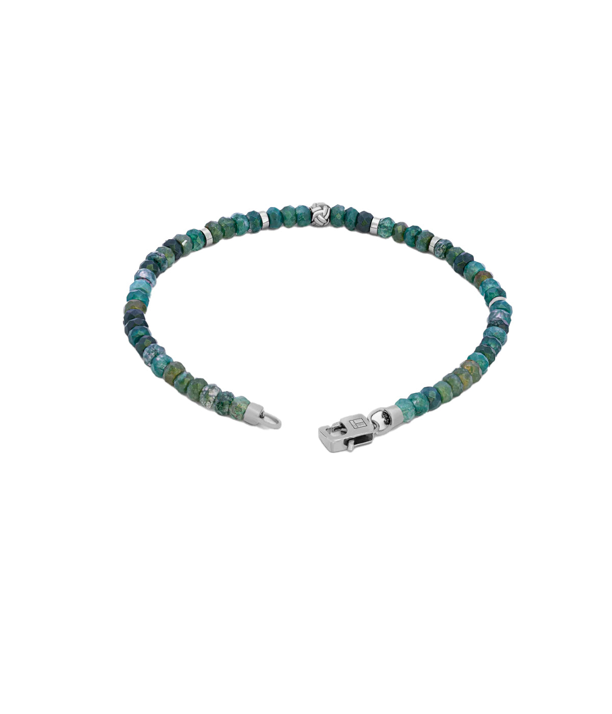Nodo Bracelet with Sodalite in Silver & Green