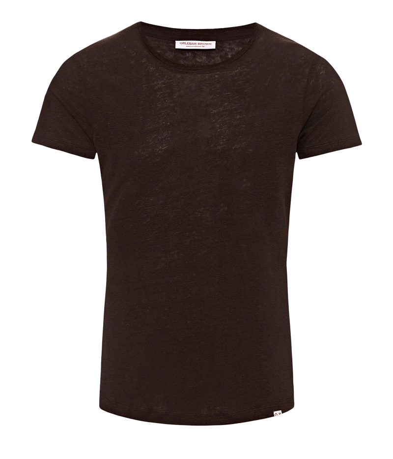 OB Linen T-Shirt in Truffle