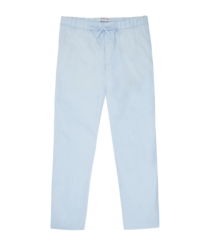 Oscar Linen Chinos in Pale Blue