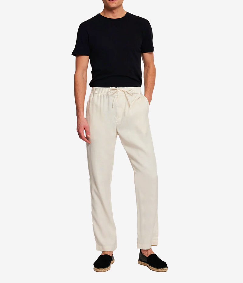 Oscar Linen Chinos in Coconut Milk