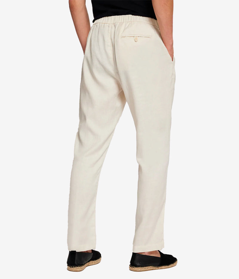 Oscar Linen Chinos in Coconut Milk