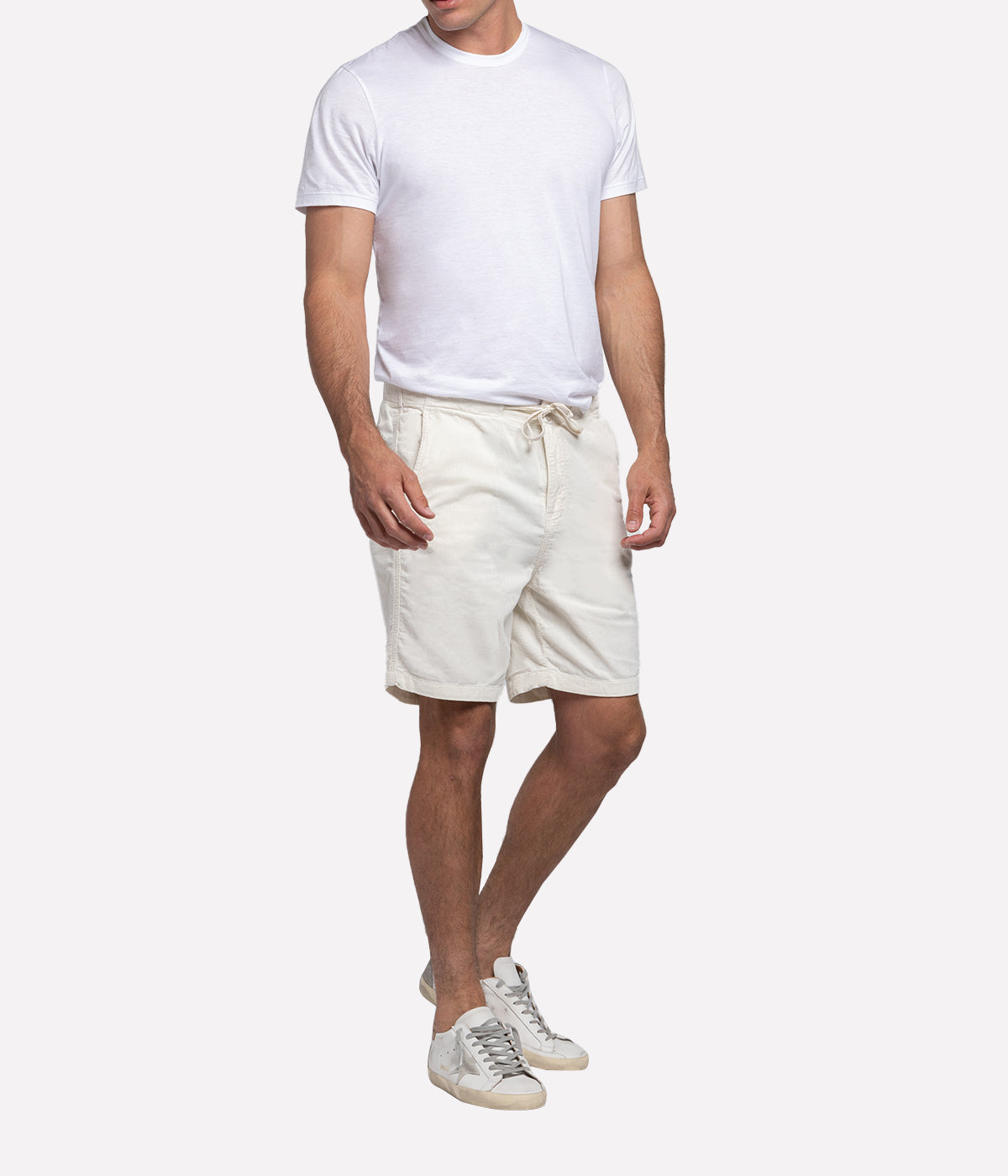 Gimmy Woven Short in Chalk