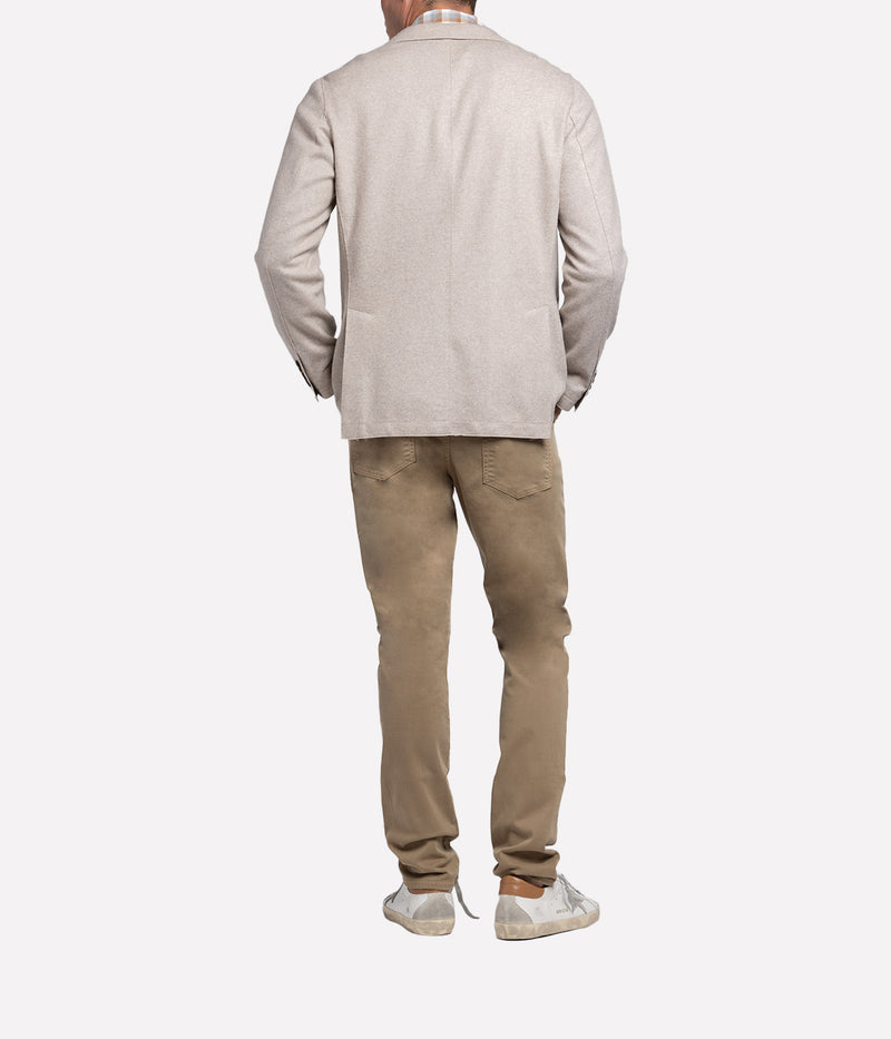 Real Cut Single Breasted Jacket in Sand