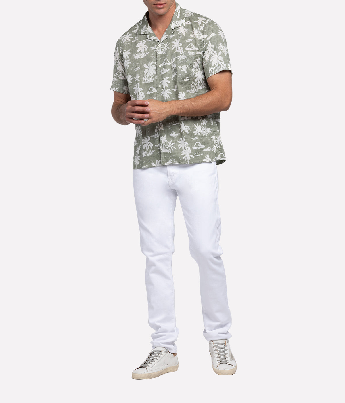 Slam Woven Shirt in Army