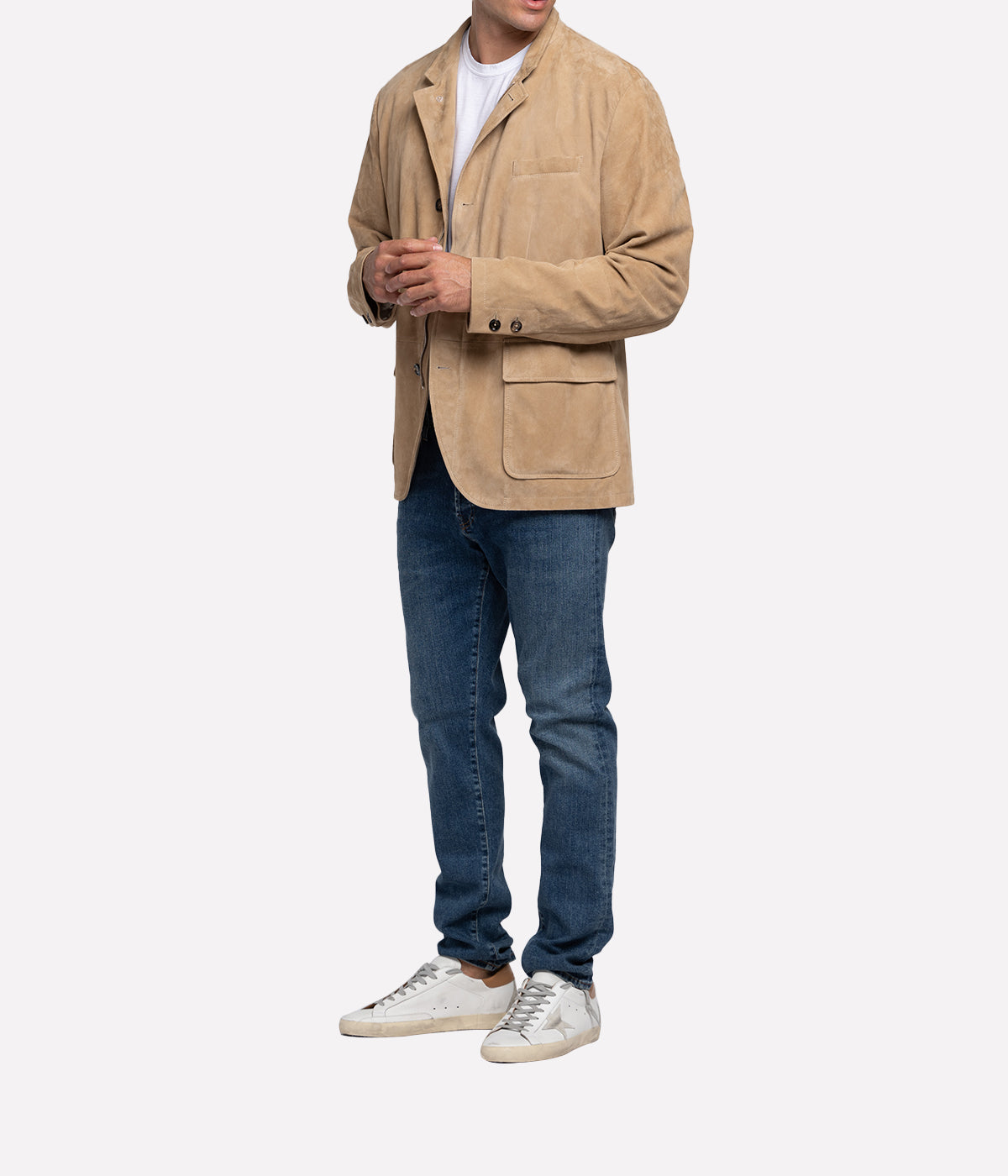 Iconic Suede Jacket in Cammello