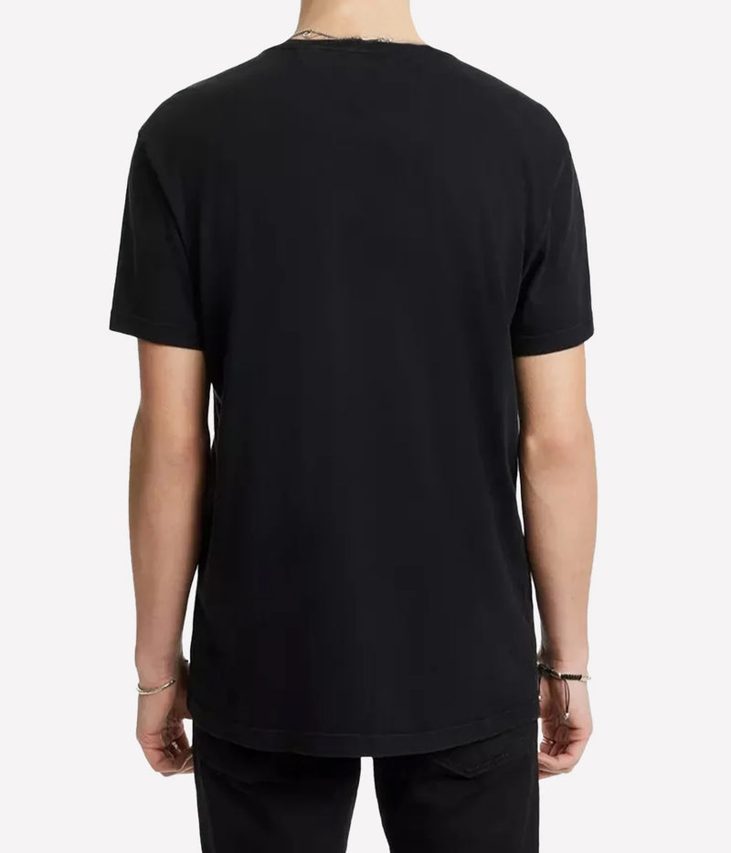 Peace Hand Short Sleeve Crew Tee in Black