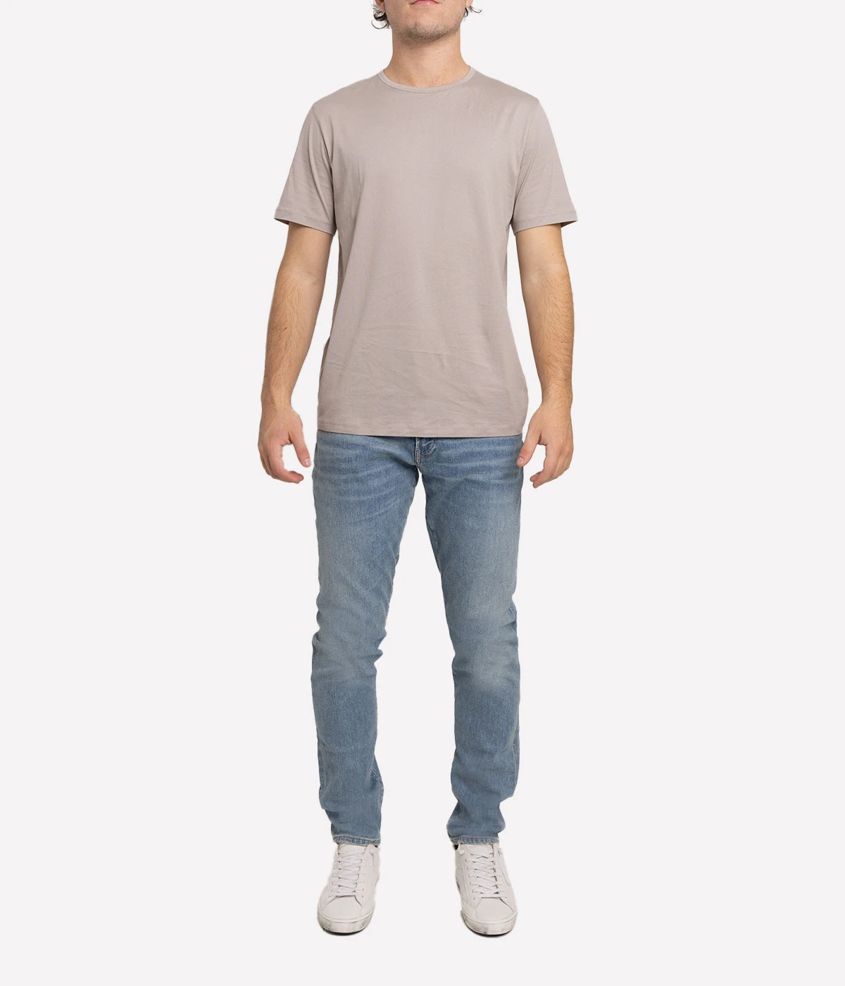 Precise Tee in Luxe Cotton in Opal