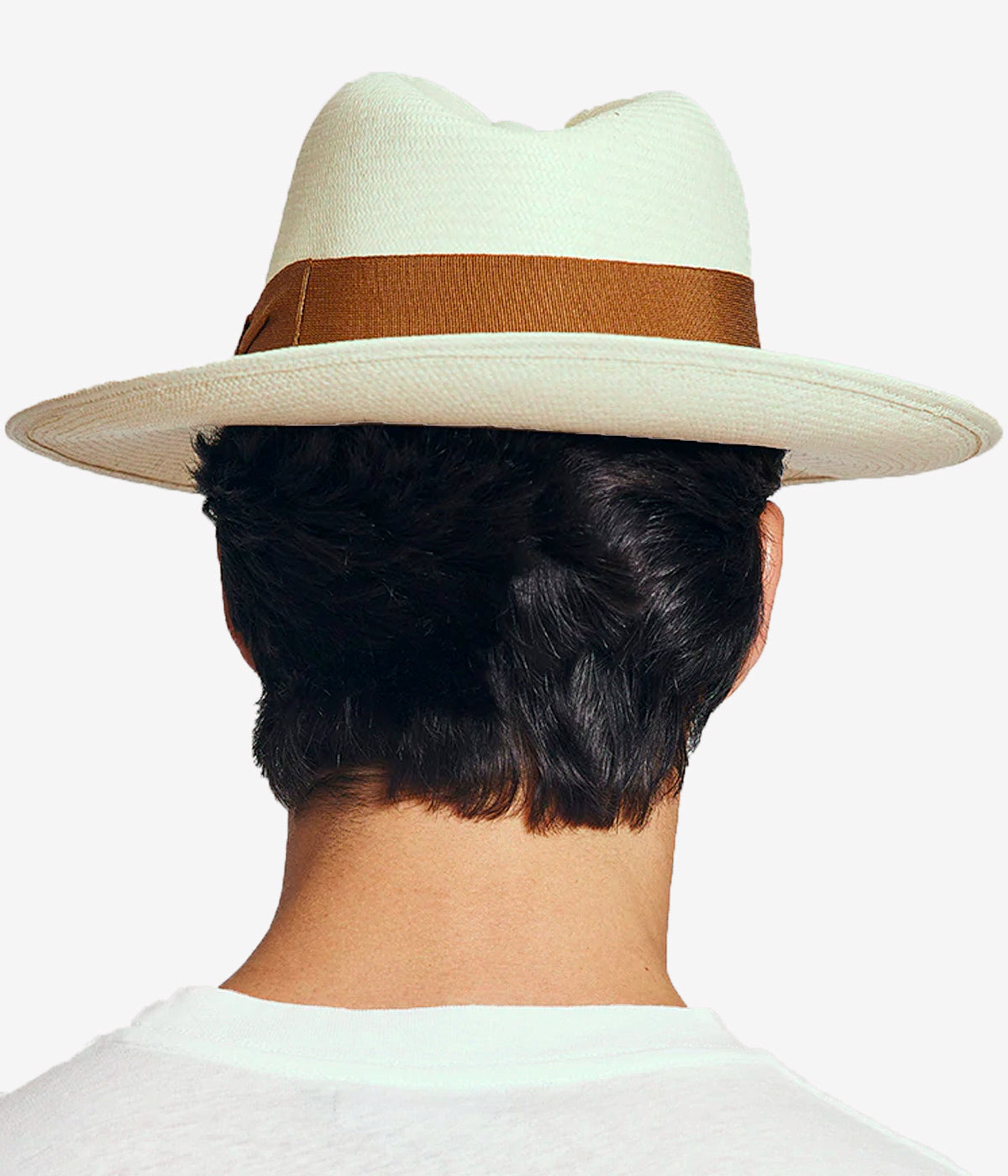 Rafael Panama Hat Wide Ribbon in Terracotta