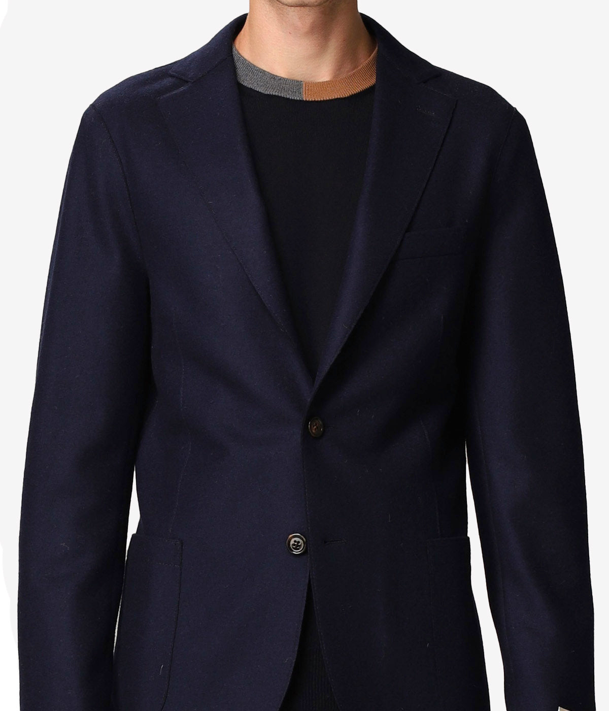 Real Cut Single Breasted Jacket in Blue