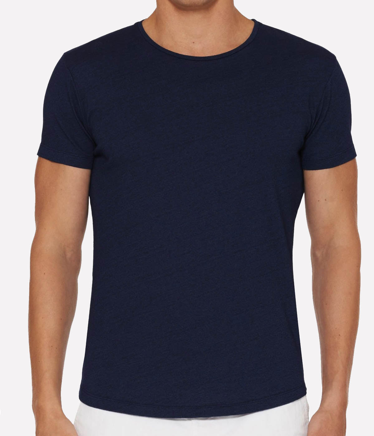Round Neck T-Shirt in Denim Pigment
