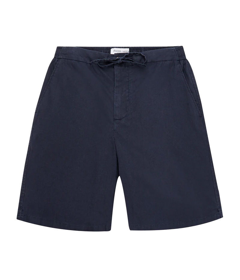 Sergio Stretch Shorts in Navy Blue