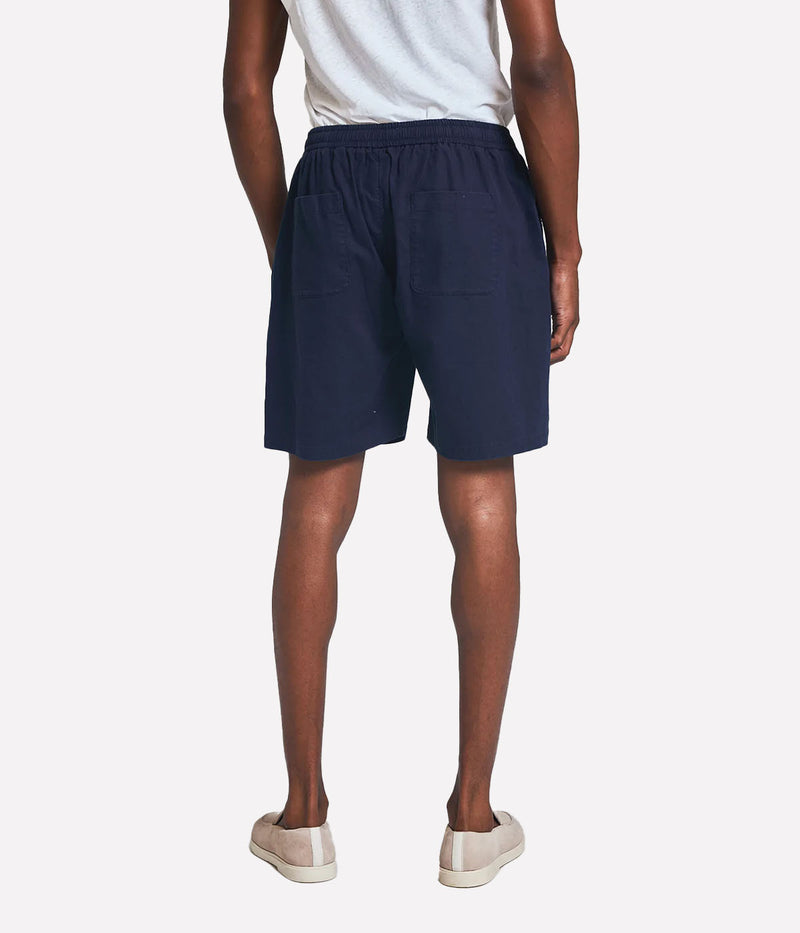 Sergio Stretch Shorts in Navy Blue