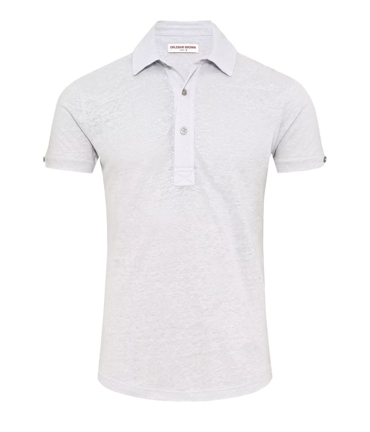 Sebastian Linen Polo in Serenity Blue