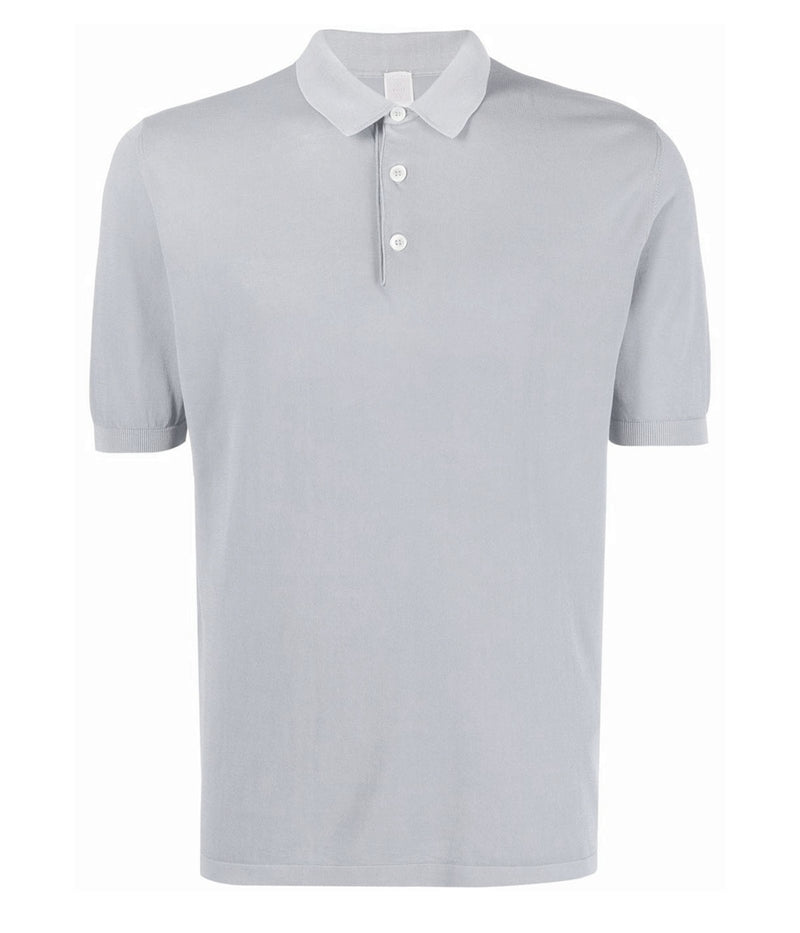 Short Sleeve Polo Shirt in Light Grey