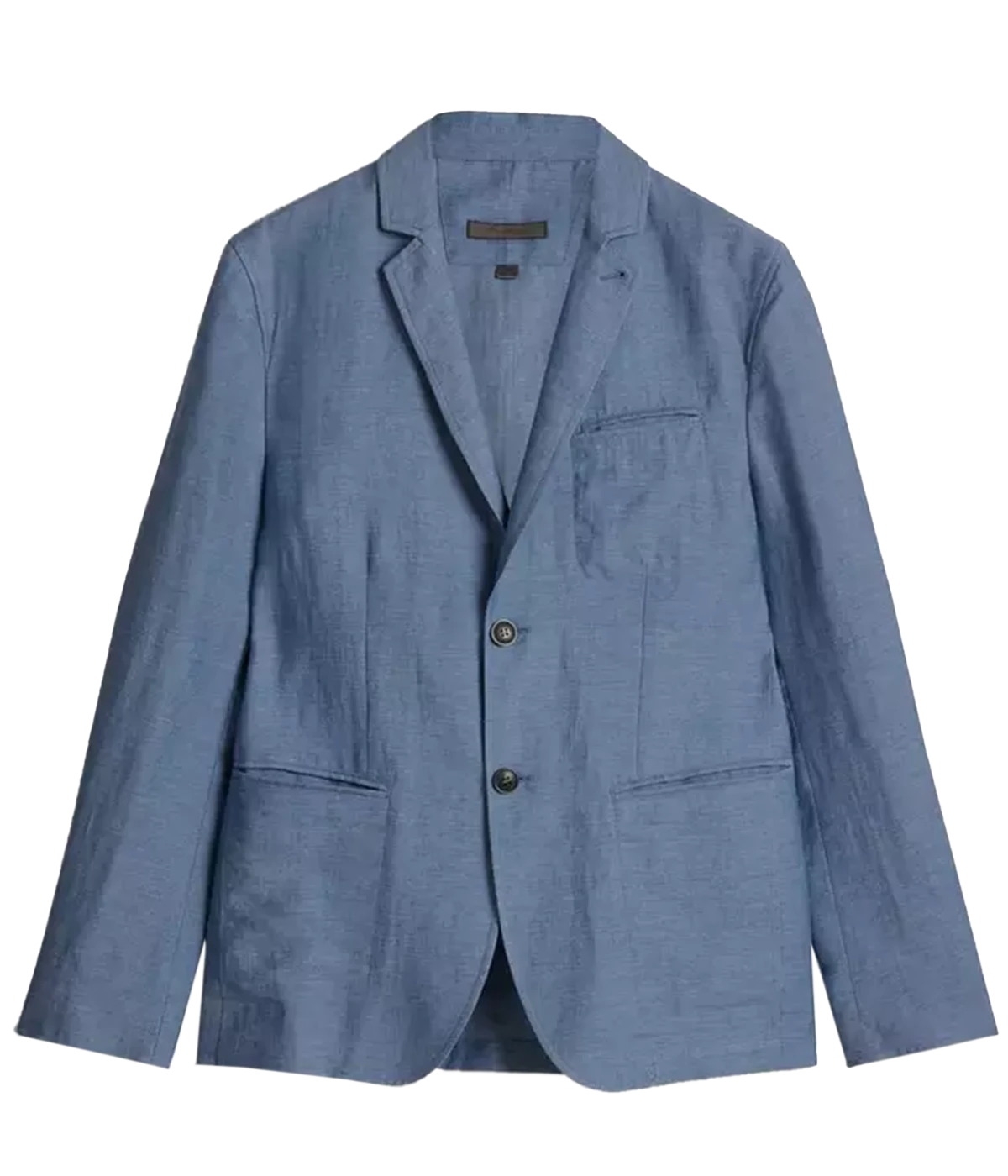 Slim Fit Notch Lapel Jacket in Dutch Blue