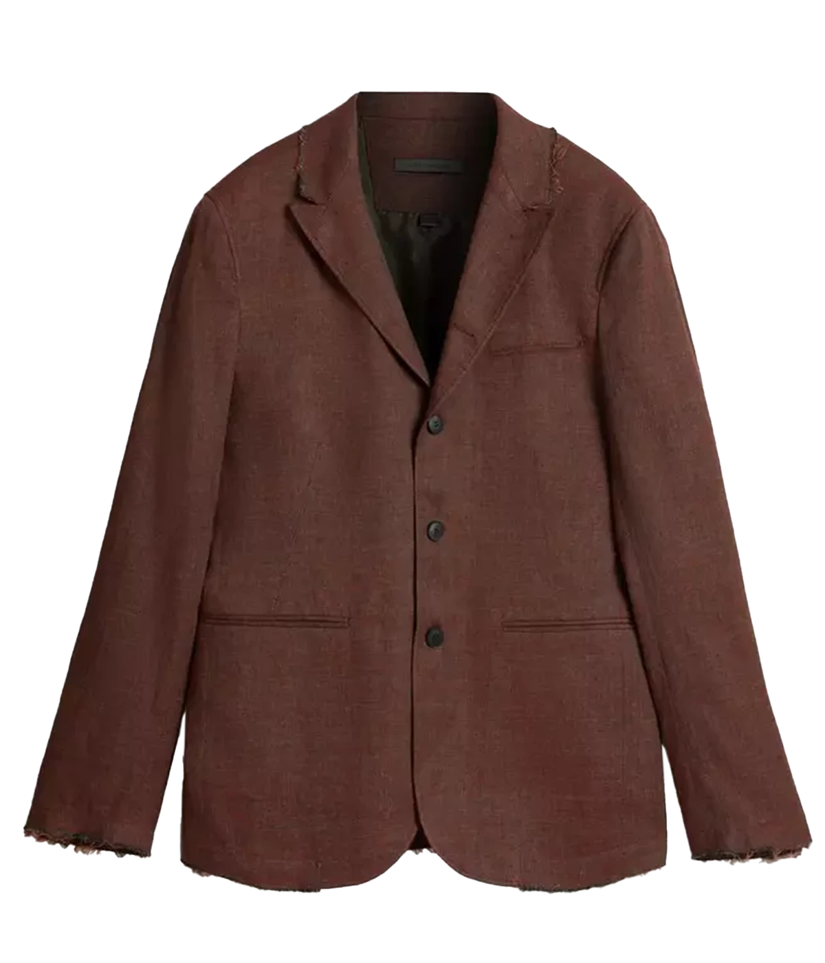 Slim Fit Notch Lapel Jacket in Tomato