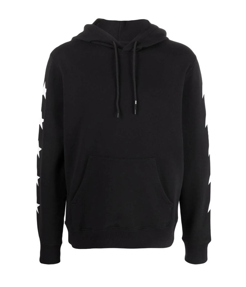 Star Regular Hoodie in Black & White