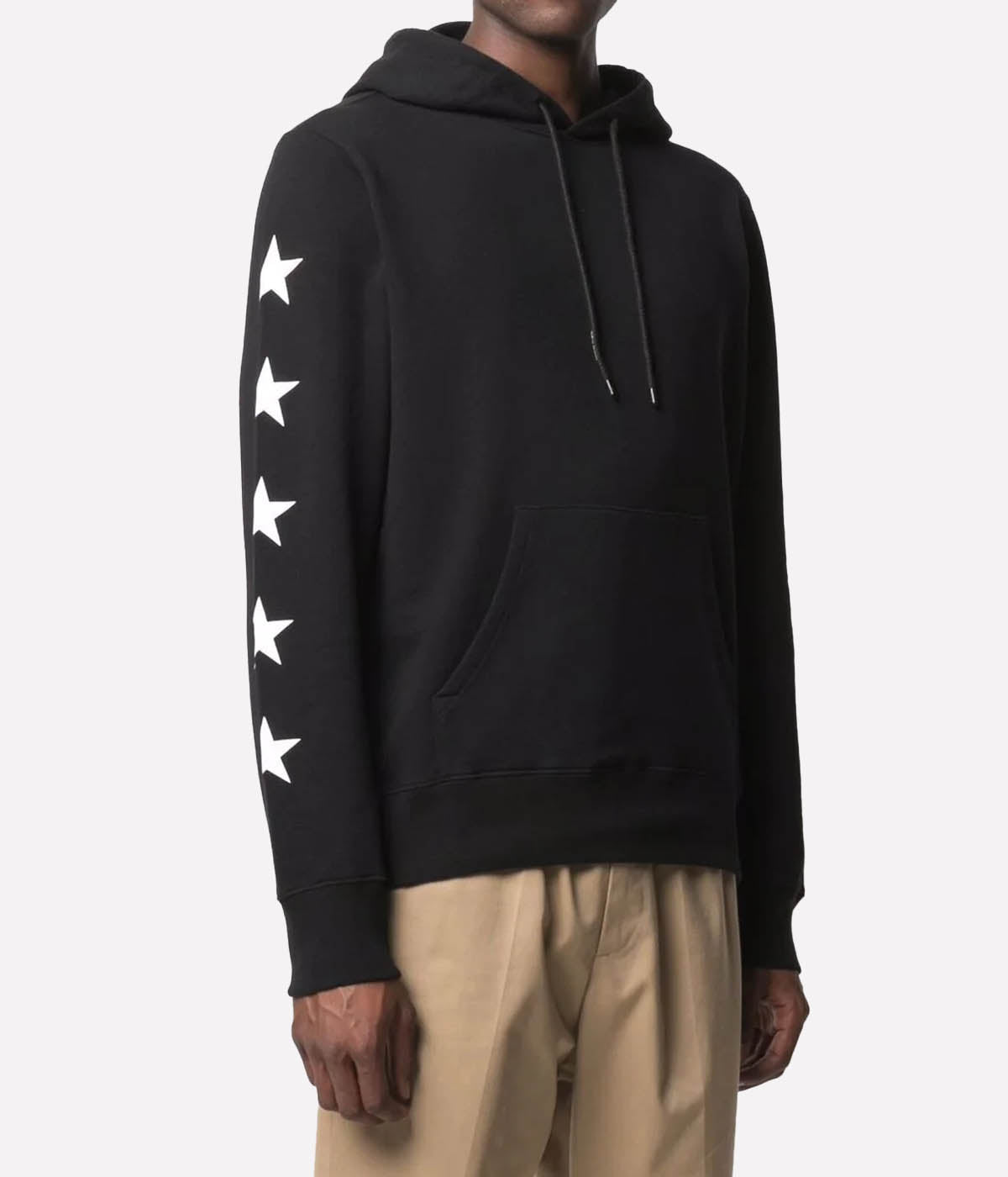 Star Regular Hoodie in Black & White