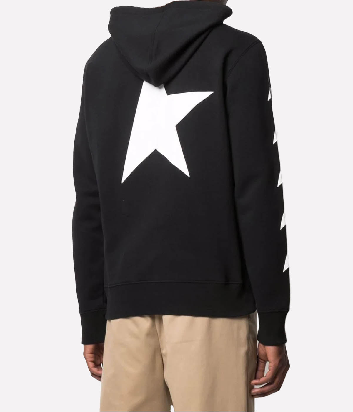 Star Regular Hoodie in Black & White