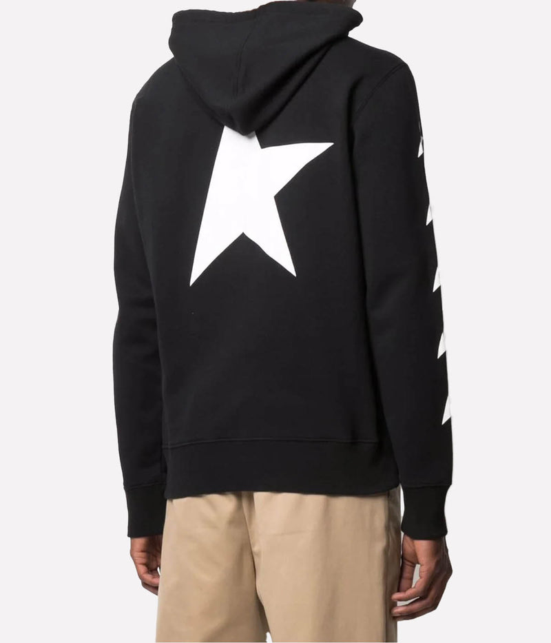 Star Regular Hoodie in Black & White