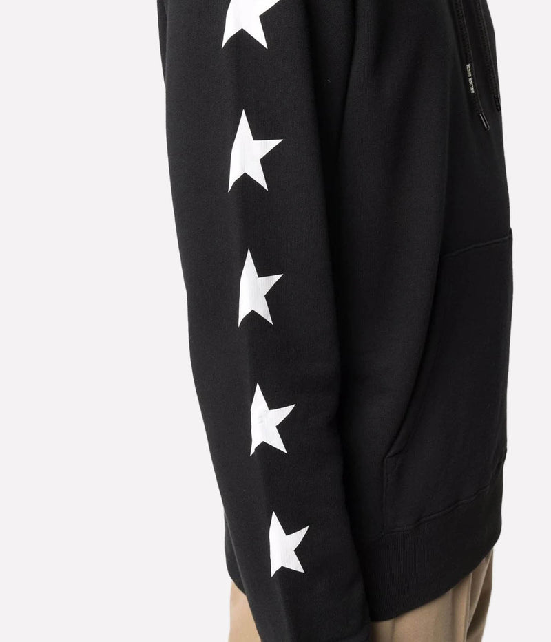 Star Regular Hoodie in Black & White
