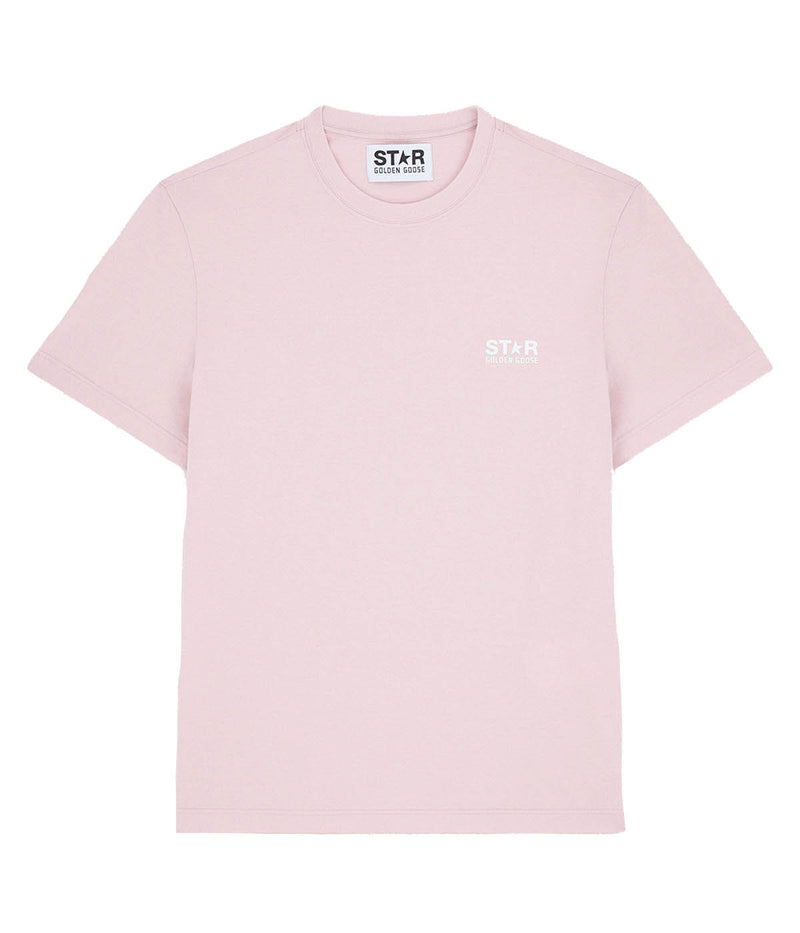 Star Regular T-Shirt in Pink Lavender & White
