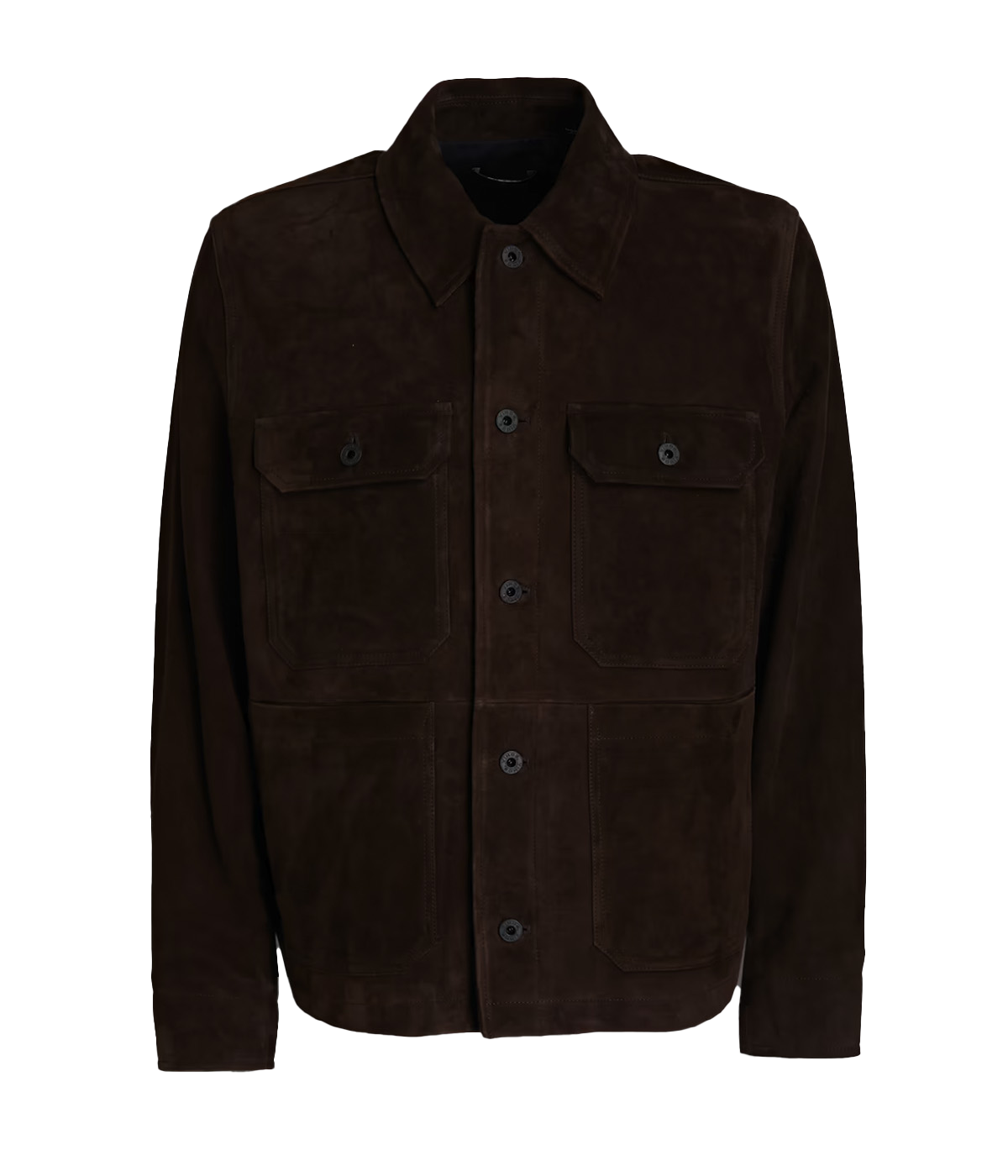 Suede Utility Jacket in Palomar