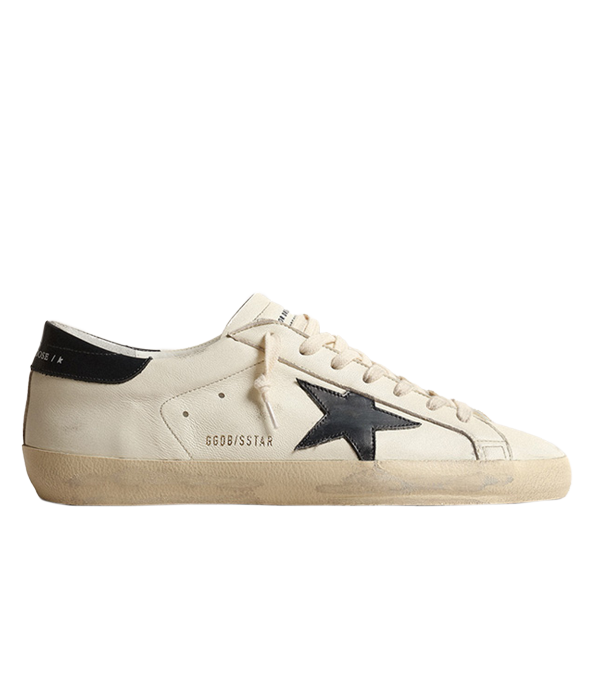 Super-Star Nappa Upper Shiny Leather in Beige & Night Blue