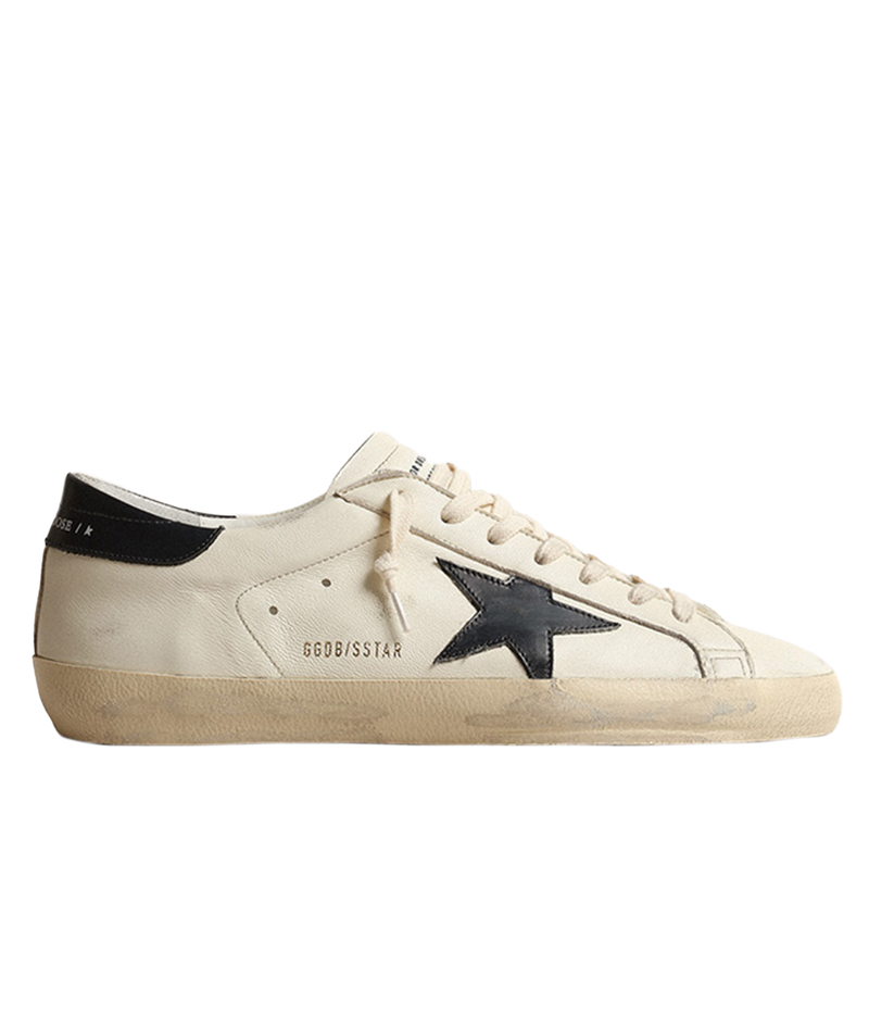 Super-Star Nappa Upper Shiny Leather in Beige & Night Blue