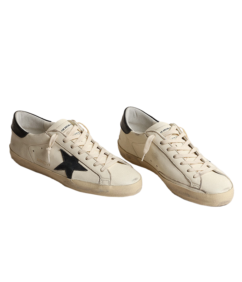 Super-Star Nappa Upper Shiny Leather in Beige & Night Blue