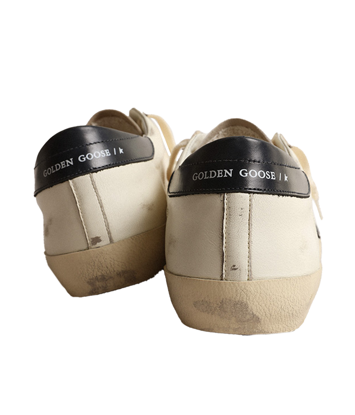 Super-Star Nappa Upper Shiny Leather in Beige & Night Blue