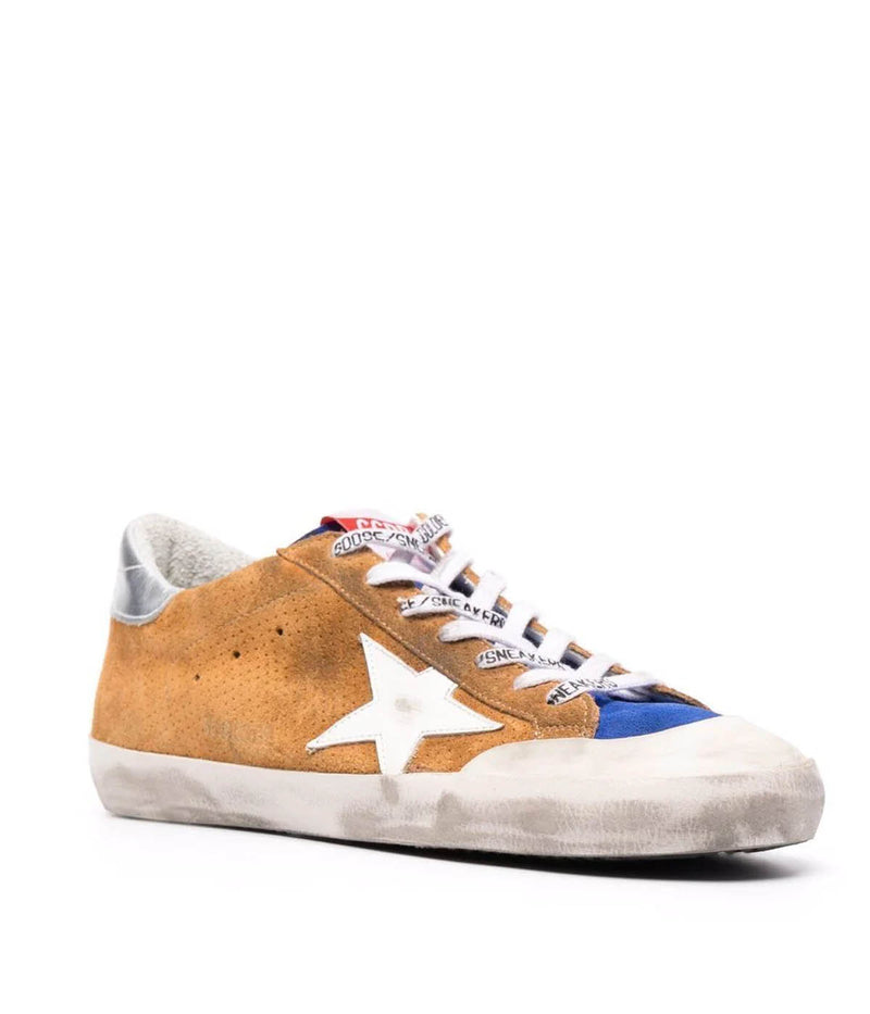 Super-Star Suede Penstar Upper Leather in Cane Sugar, White & Silver