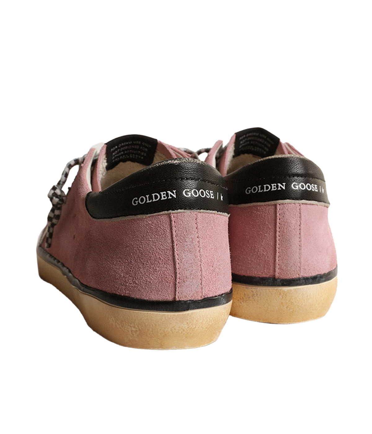 Super-Star Suede Upper Leather in Antique Pink, White & Black